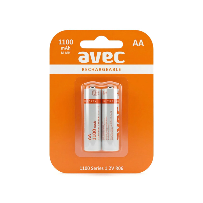 2 Adet 1100 Mah Ni CD AA Şarj Edilebilir 1.2 Volt Standart  Kalem Pili (Şarjlı Kumanda Pili)